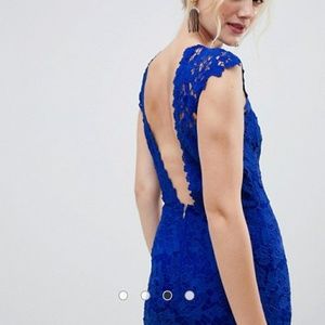 ASOS blue lace dress